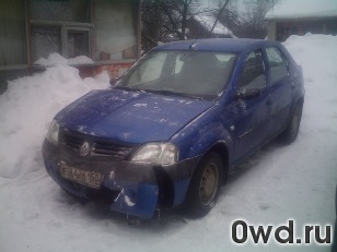 Битый автомобиль Renault Logan